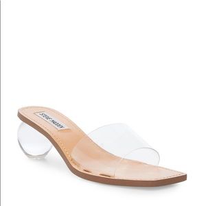 Steve Madden Visionary Clear Sandal NWOT